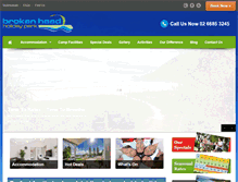 Tablet Screenshot of brokenheadholidaypark.com.au